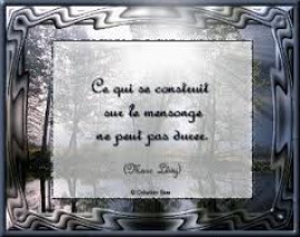 Bannissons  le mensonge de notre vie