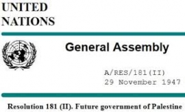 Resolution 181: The Partition Resolution of 29 November 1947